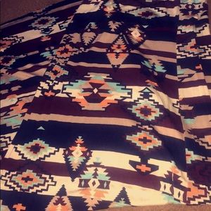 Tribal print maxi skirt